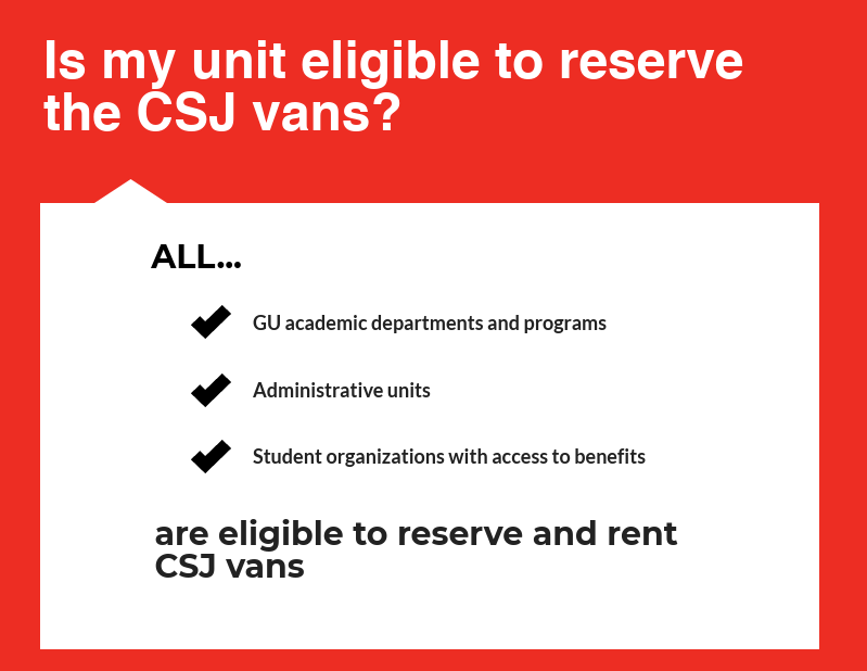 Second portion of CSJ Van Infographic, all text on infographic is written out below infographics in text on our website